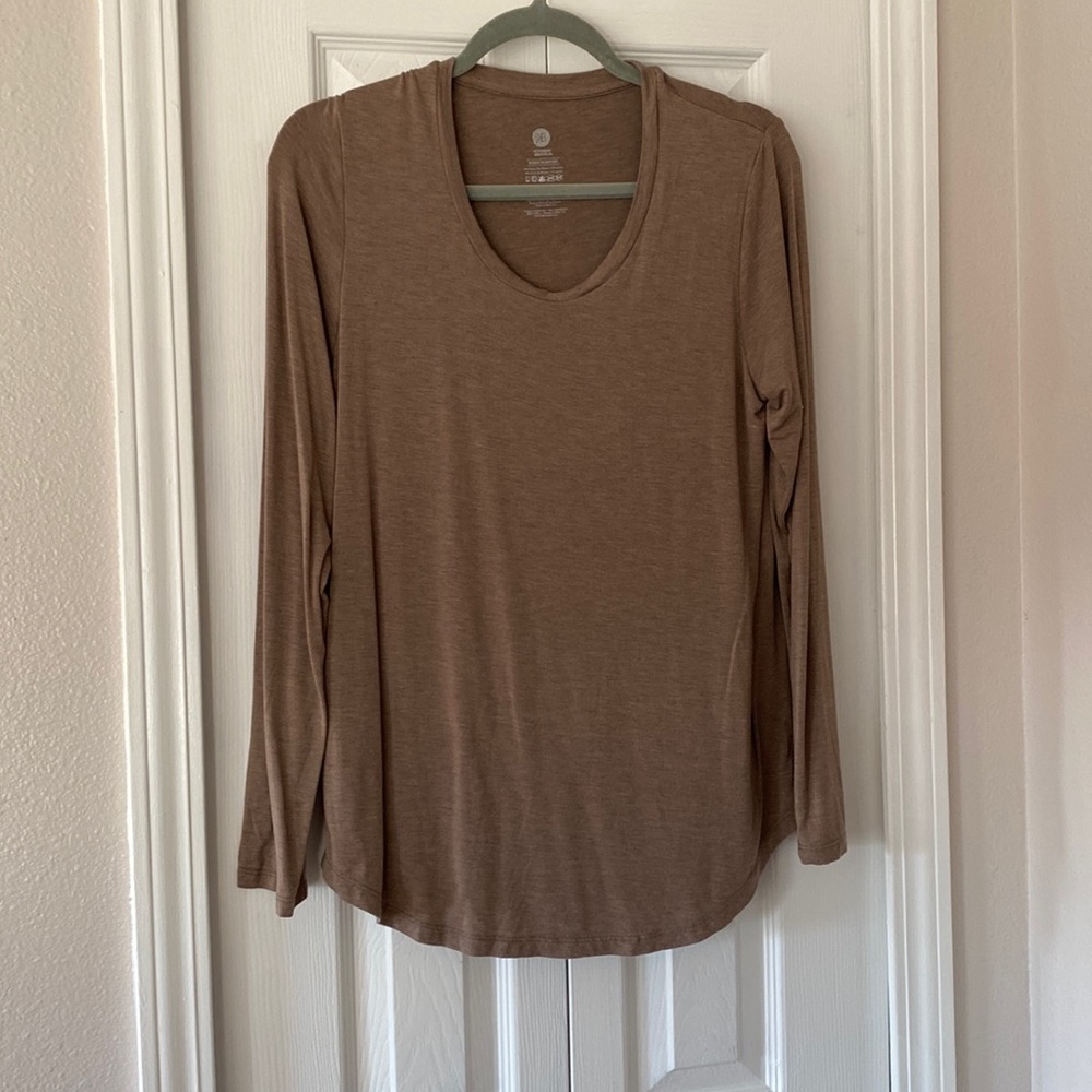 Kindred Bravely Bamboo Nursing & Maternity Long Sleeve T-shirt | Wheat - Medium